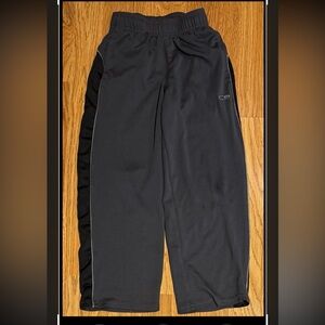 Champion Boys Sweatpants Gray With Black Stripe Size Small 6-7